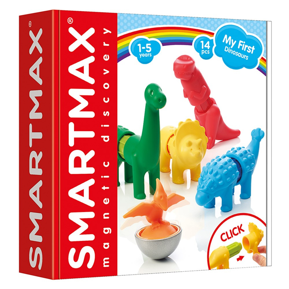 My First SmartMax, Dinosaurs, 14 Pieces - SMX223 | Smart Toys And Games, Inc | Blocks & Construction Play