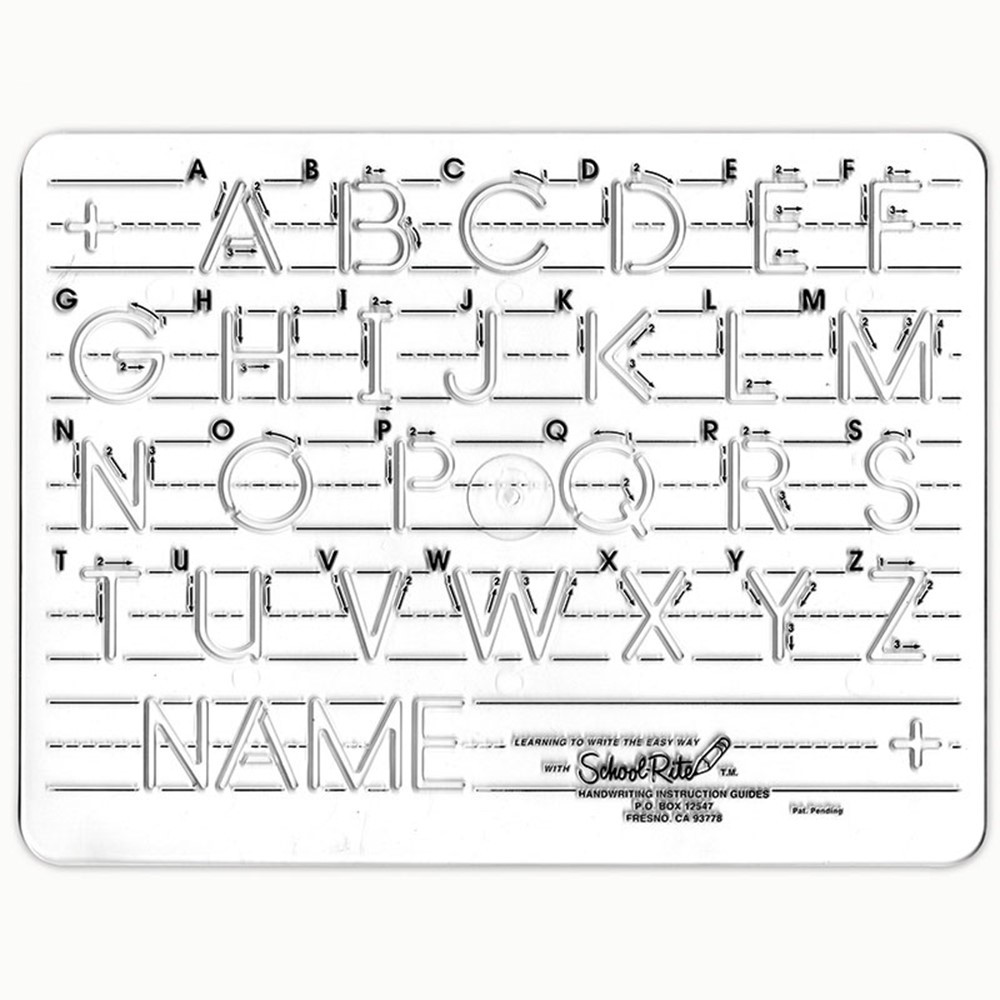 SR-1051 - Template Mauscript Uppercase 1 Letters in Handwriting Skills