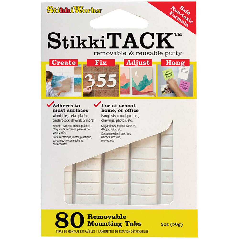 StikkiTack, 80 Tabs, 2 oz., White - STKST80W | Fpc Corporation | Adhesives
