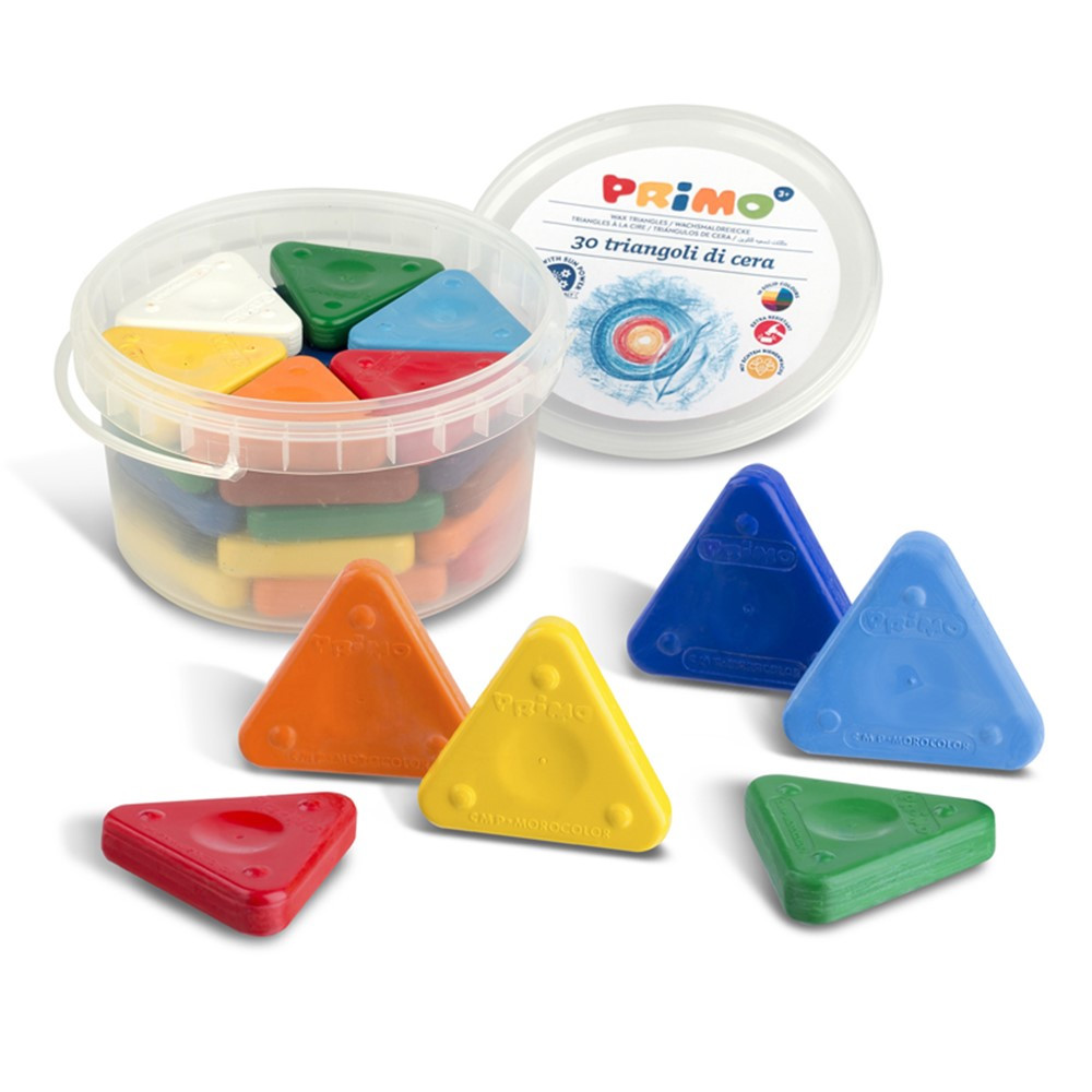 STW0771TR - Primo Triangle Crayons 30Pc Tub in Crayons