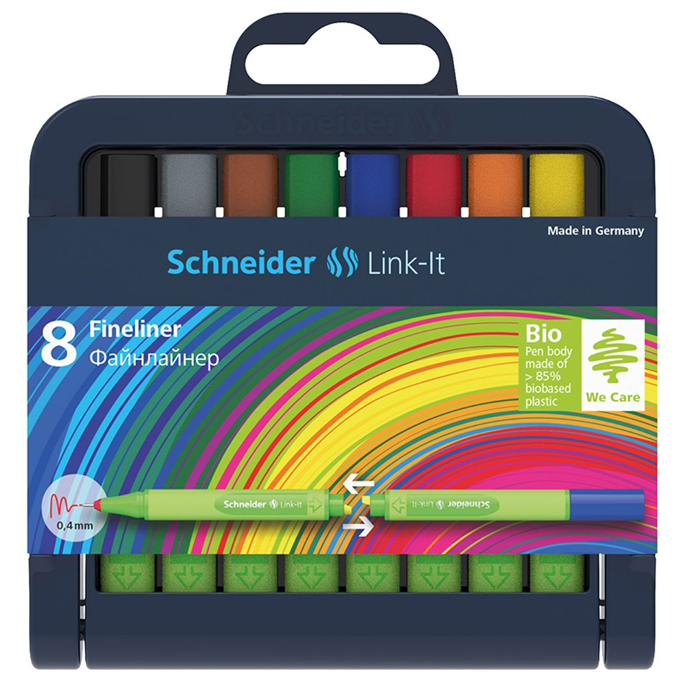 STW191298 - Linkit .4Mm Fn Liner Pen 8 Colors Schneider in Pens