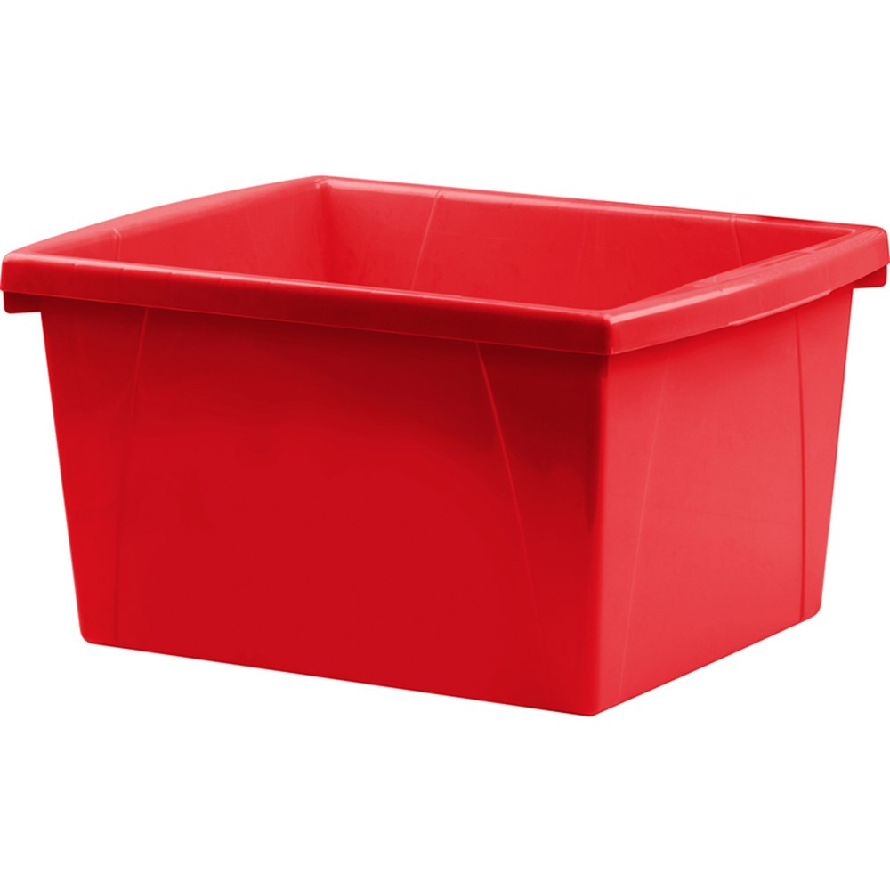 4 Gallon Storage Bin, Red - STX61452U06C | Storex Industries | Storage Containers