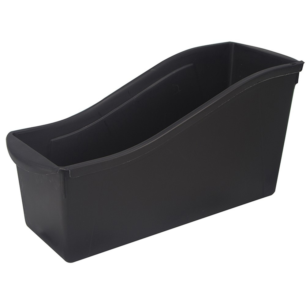 STX70109E06C - Large Book Bin W Front Pockets Black in Storage Containers