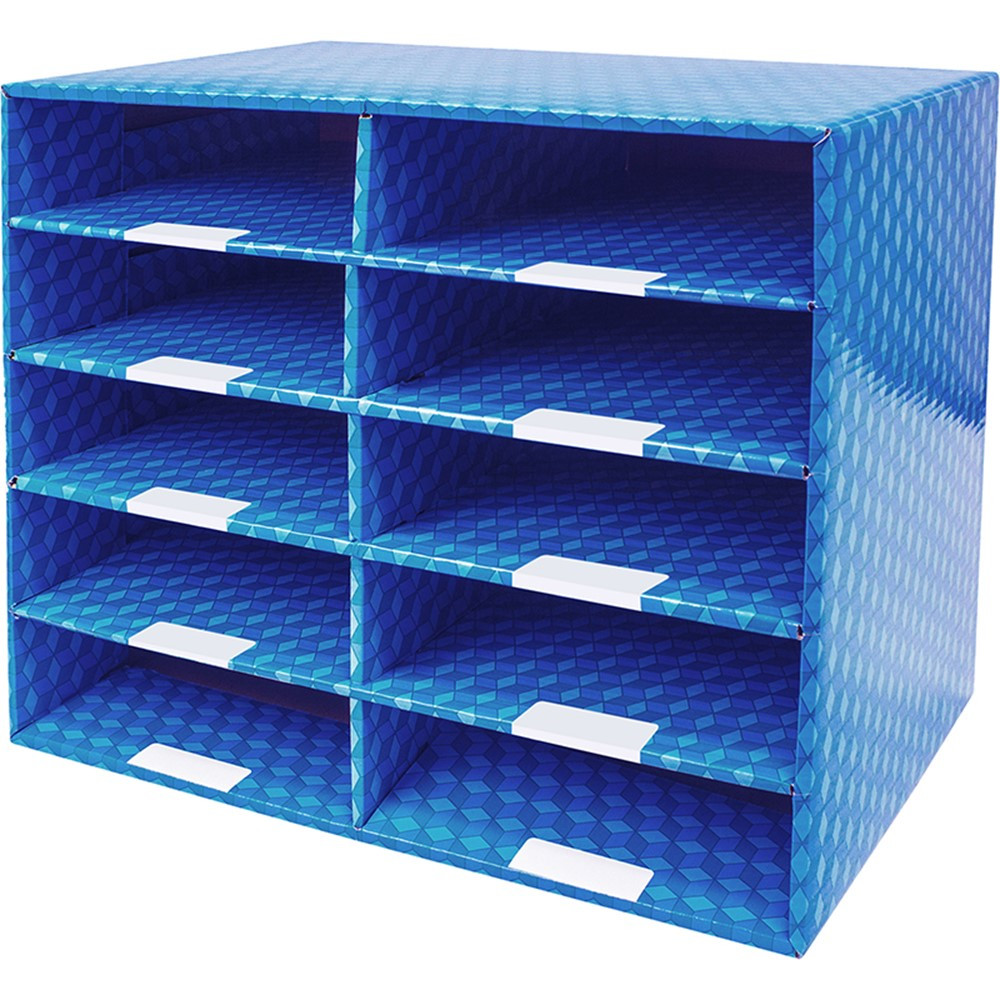 Laminated Corrugated Mailroom Sorter - 10 Compartments - STX80301U01C | Storex Industries | Mailroom