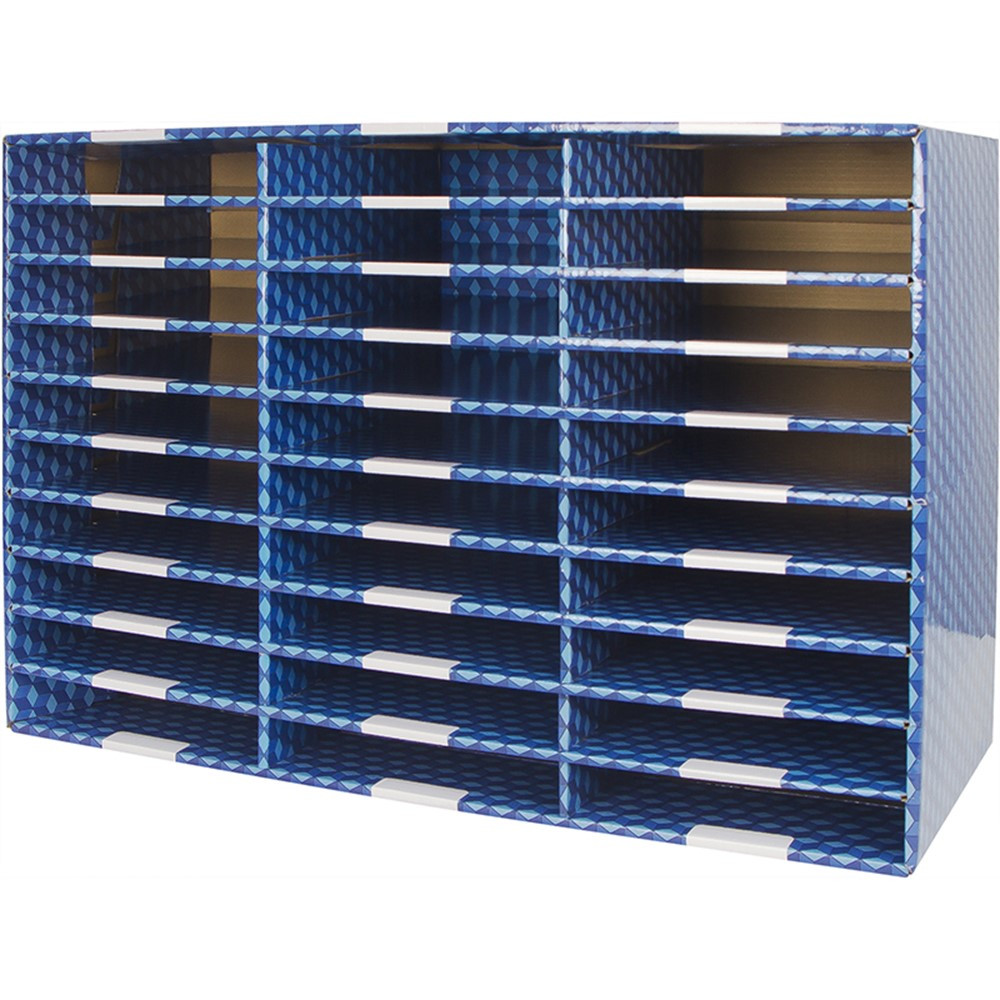 Laminated Corrugated Mailroom Sorter - 30 Compartments - STX80303U01C | Storex Industries | Storage