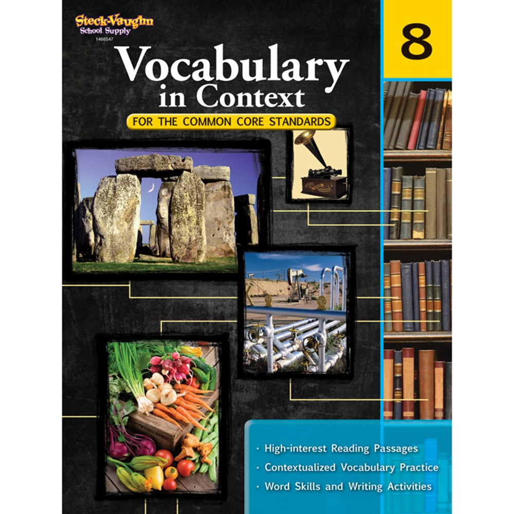 SV-9780547625812 - Gr 8 Vocabulary In Context For The Common Core Standards in Vocabulary Skills