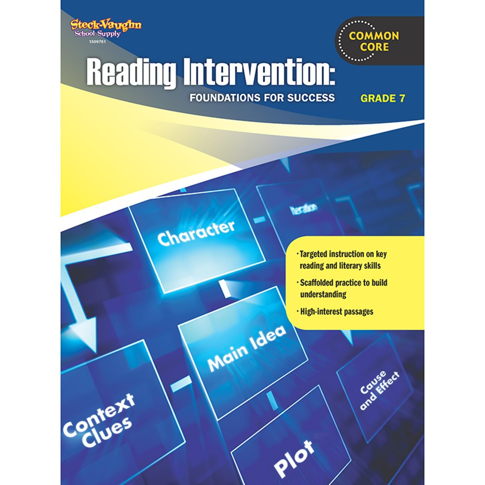 SV-9780547898261 - Reading Intervention Gr 7 Foundations For Success in Reading Skills