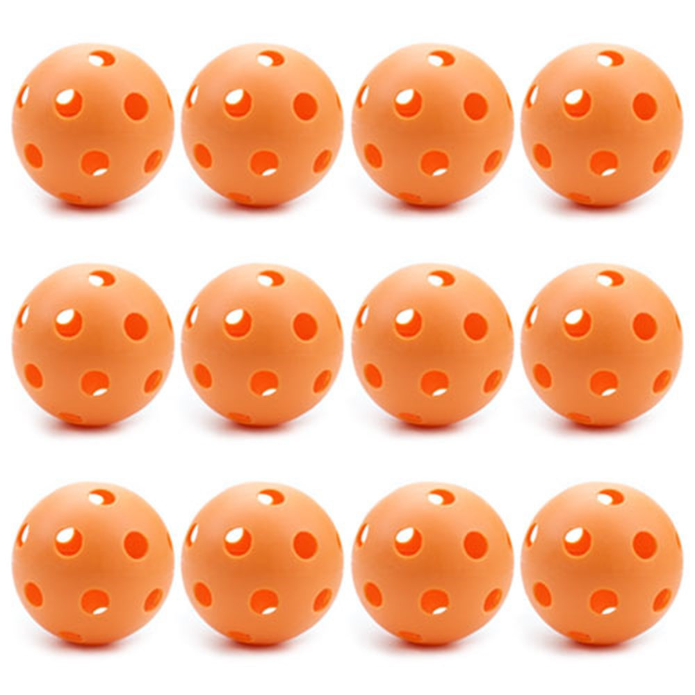 12 Orange Poly Baseballs (Regulation Size)