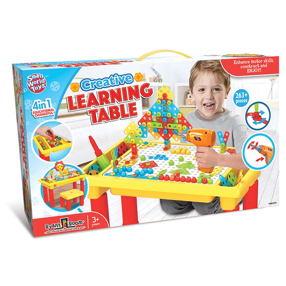 Creative Learning Table, 263 Pieces - SWT3410676 | Small World Toys | Blocks & Construction Play