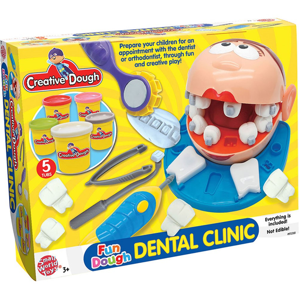 Small World Toys SWT9721301 Dental Clinic Fun Dough Activity Set
