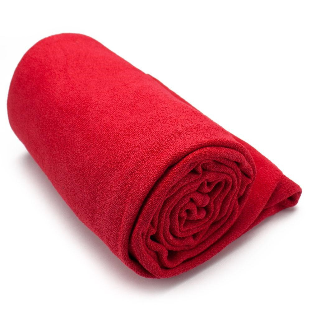 stok ontsnappen vlotter Red Non-Slip Microfiber Hot Yoga Towel with Carry Bag | SYOG-701