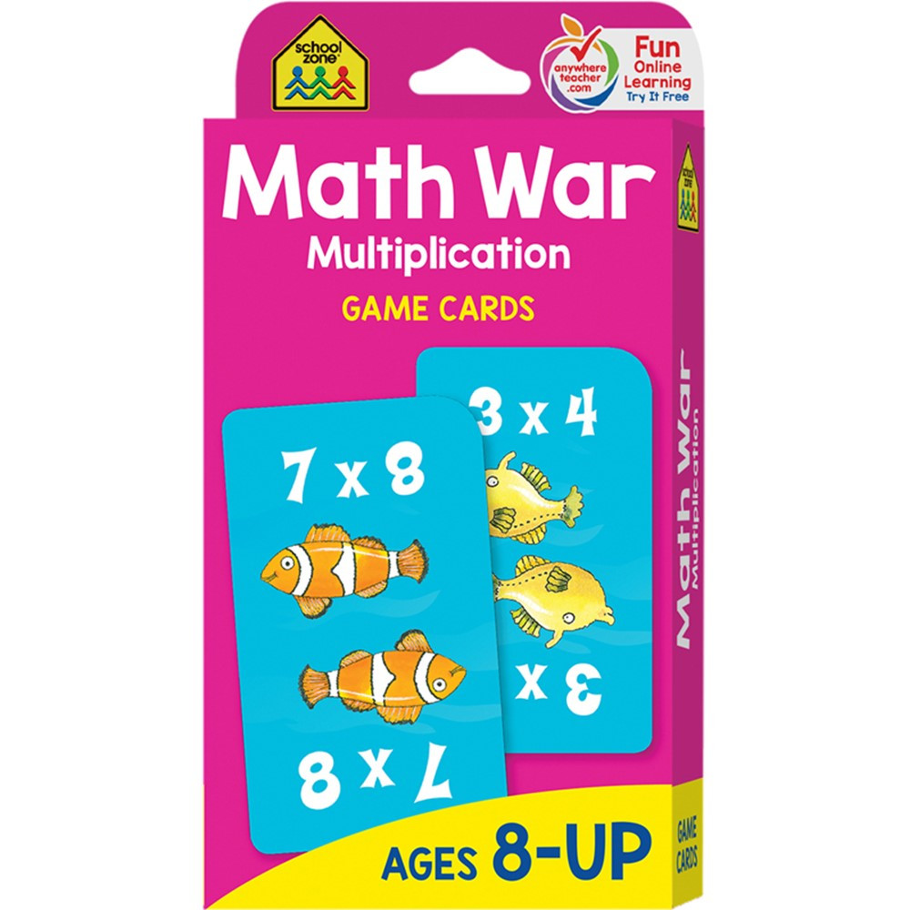 SZP05032 - Math War Multiplication Game Cards in Card Games
