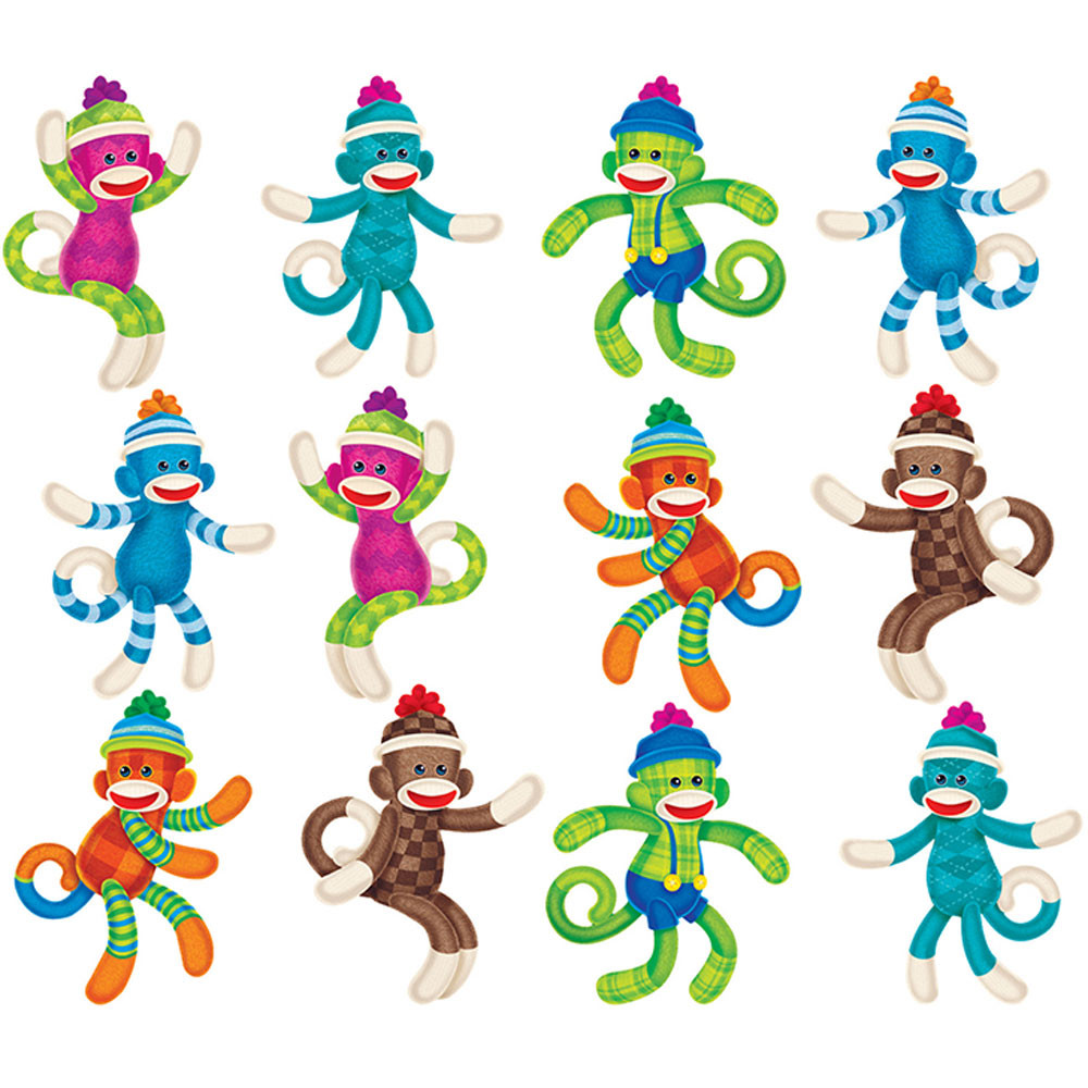 T-10898 - Sock Monkey Patterns Mini Accents Variety Pack in Accents