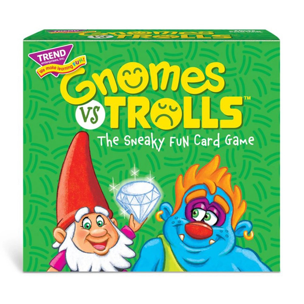 GNOMES vs TROLLS Three Corner Card Game - T-20003 | Trend Enterprises Inc. | Card Games