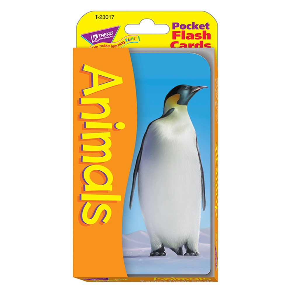 T-23017 - Pocket Flash Cards Animals in Animal Studies