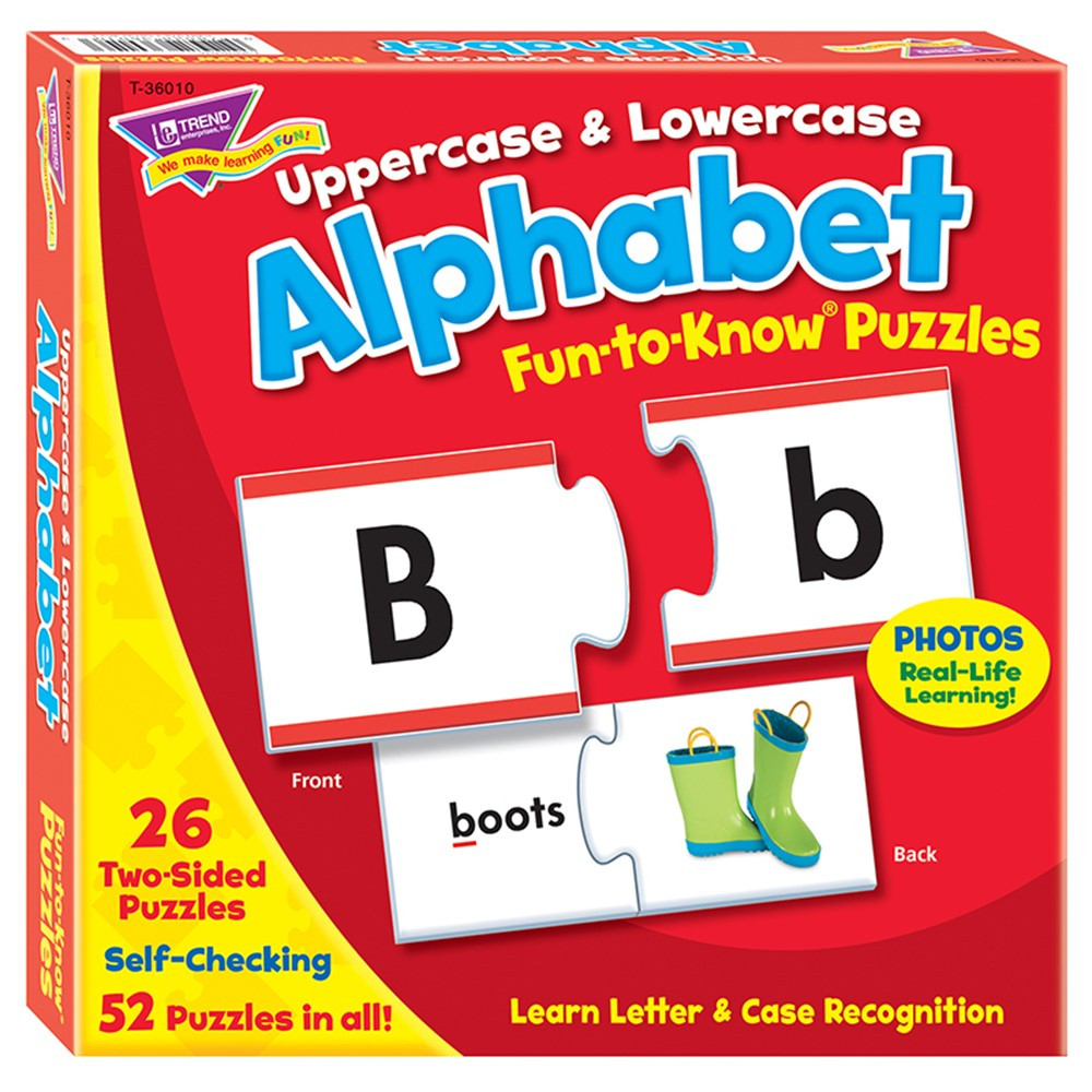 T-36010 - Fun To Know Puzzles Uppercase & Lowercase Alphabet in Alphabet Puzzles