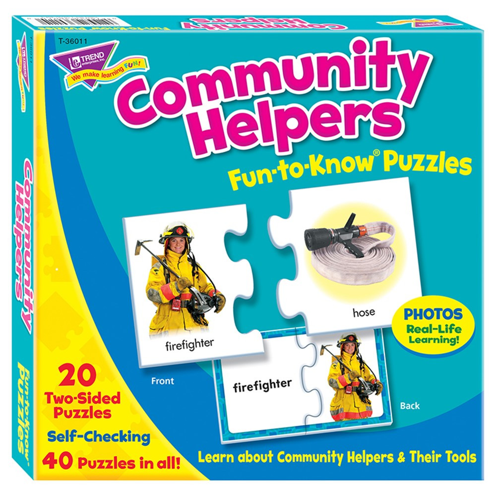 T-36011 - Fun To Know Puzzles Community Helpers in Puzzles