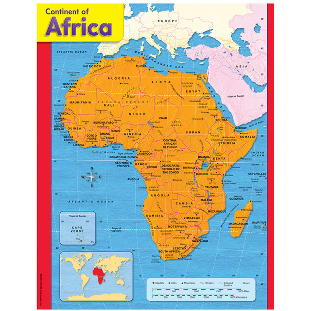 T-38138 - Chart Continent Of Africa in Maps & Map Skills