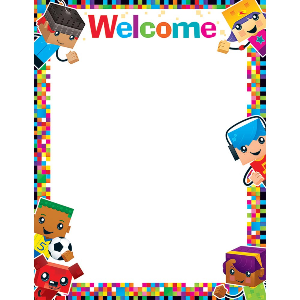T-38379 - Welcome Blockstars Learning Chart in Classroom Theme