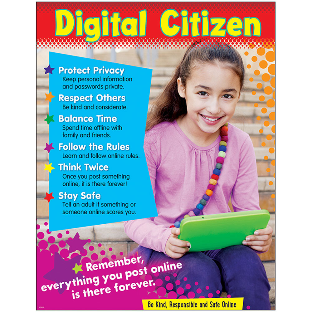 T-38641 - Digital Citizenship Learning Chart Primary in Miscellaneous