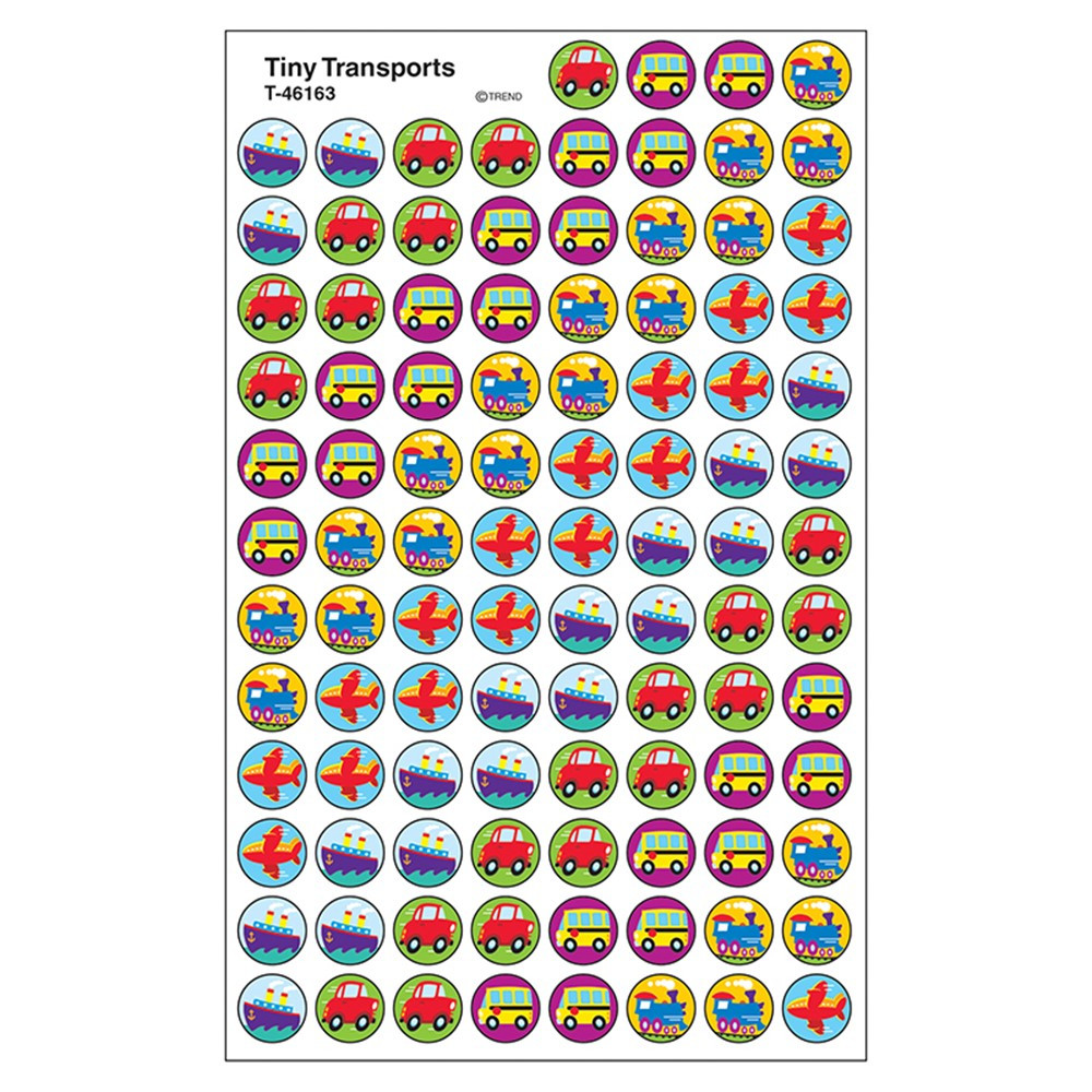 T-46163 - Superspots Stickers Tiny Transport in Stickers