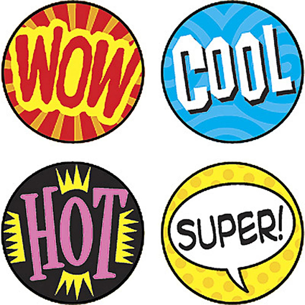 T-46172 - Superspots Stickers Wow Words in Stickers