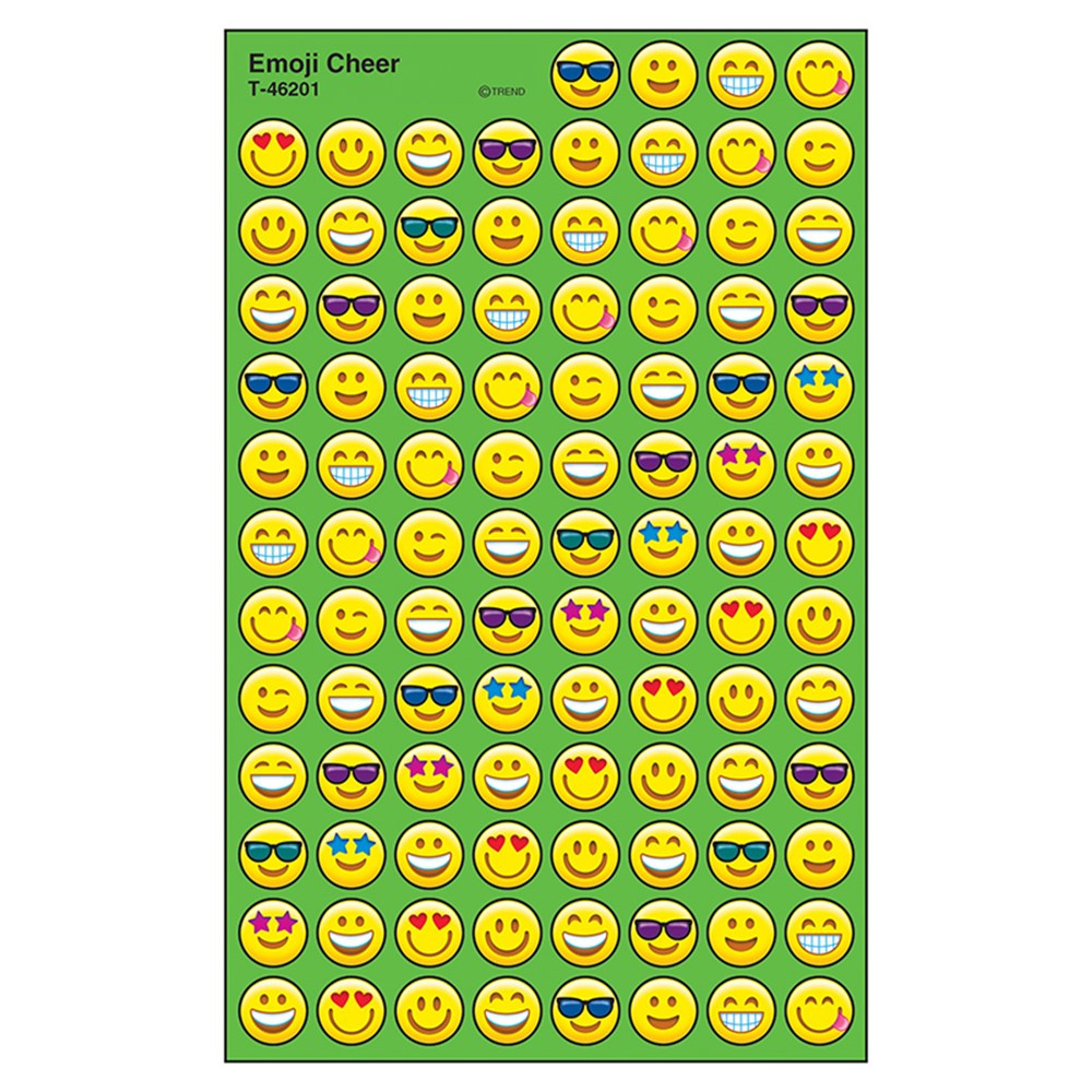T-46201 - Emoji Cheer Superspots Stickers in Stickers