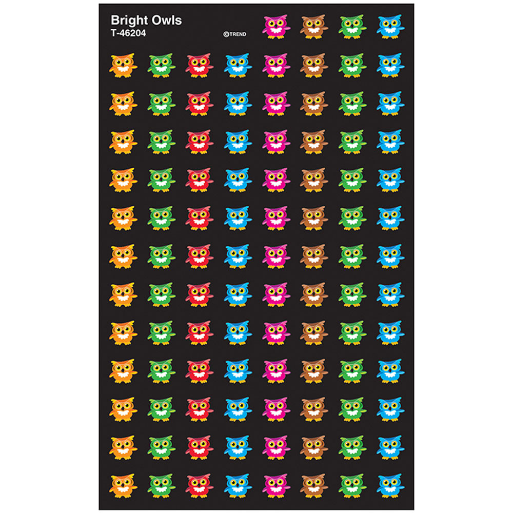 T-46204 - Bright Owls Superspots Stickers in Stickers