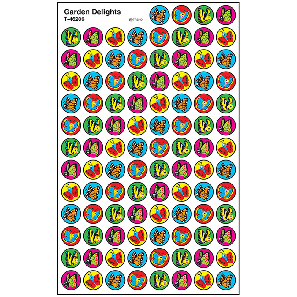 T-46206 - Garden Delights Superspots Stickers in Stickers