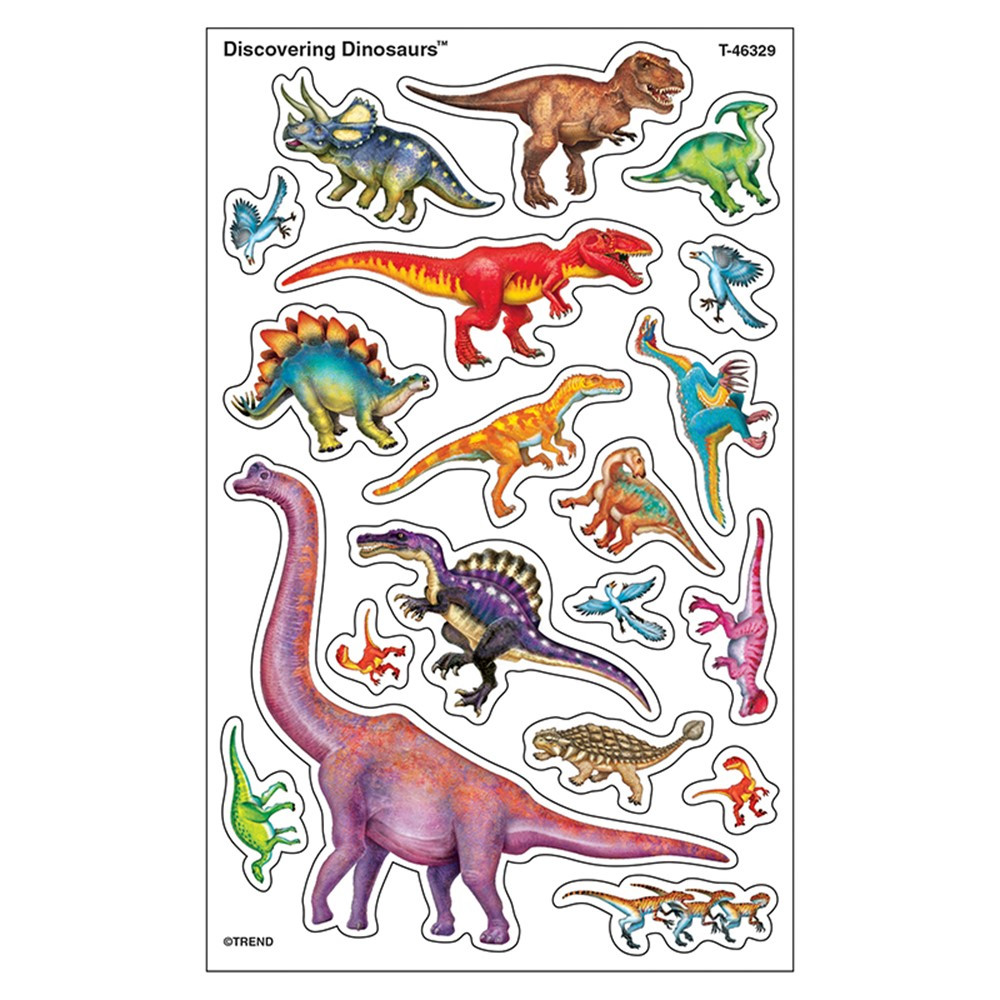 T-46329 - Discovering Dinosaurs Supershapes Stickers Large in Stickers