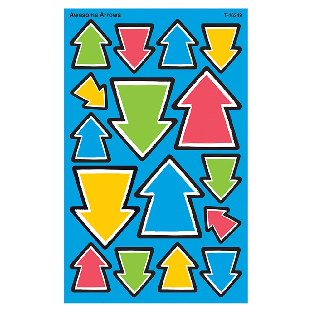 T-46349 - Awesome Arrows Supershape Stickers 128 Count in Stickers