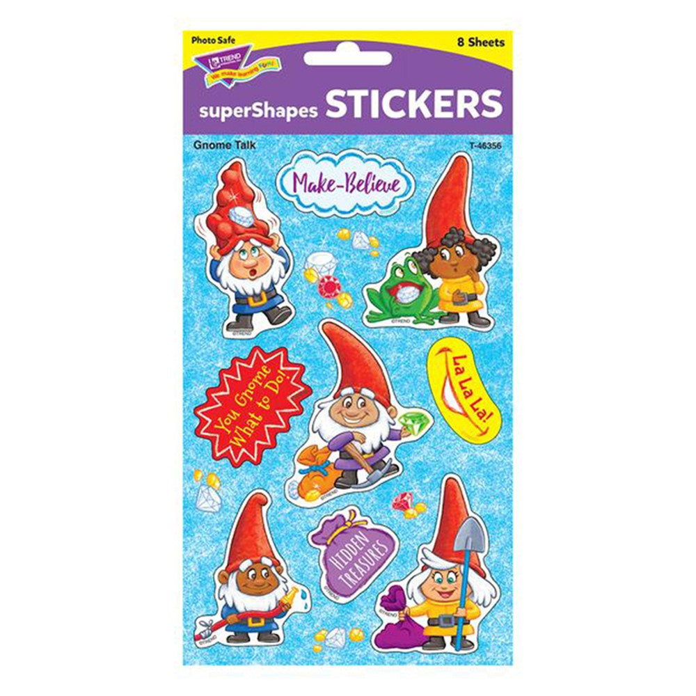 Gnome Talk Large superShapes Stickers, 72 ct. - T-46356 | Trend Enterprises Inc. | Stickers