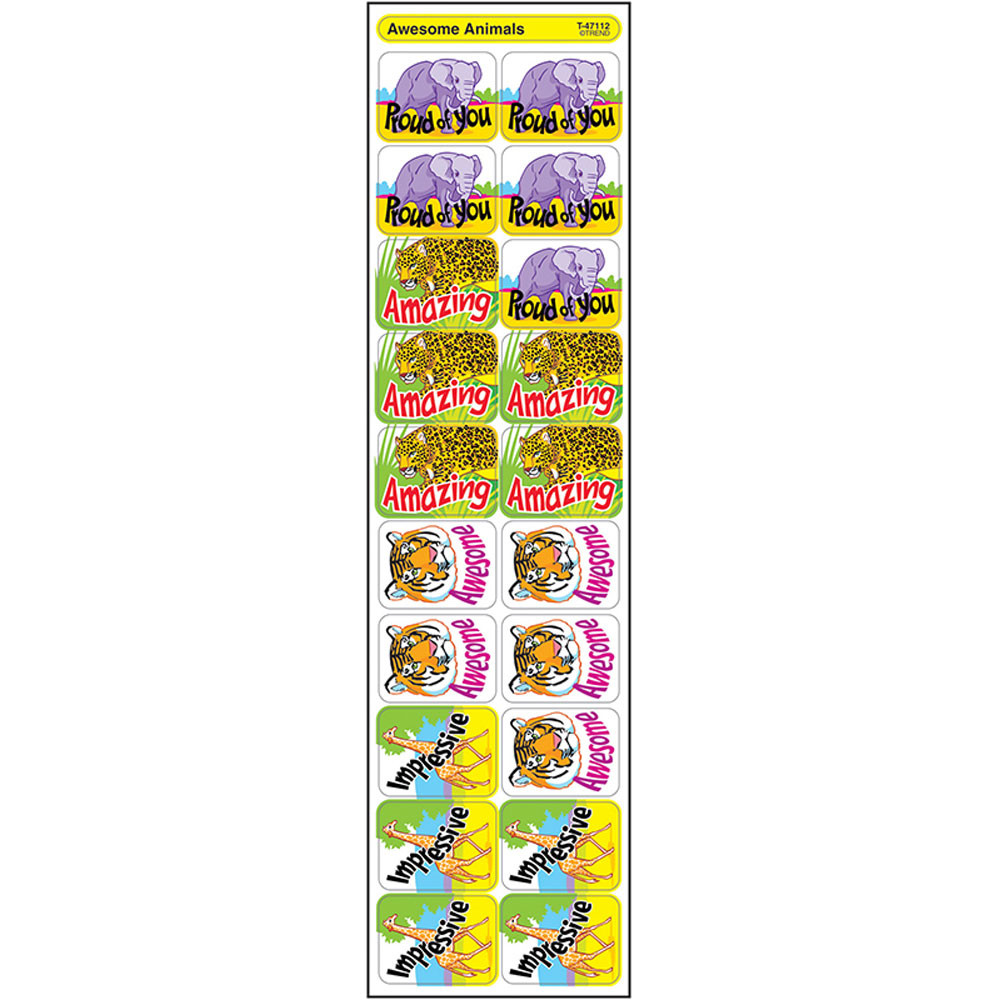 T-47112 - Applause Stickers Awesome Animals in Science