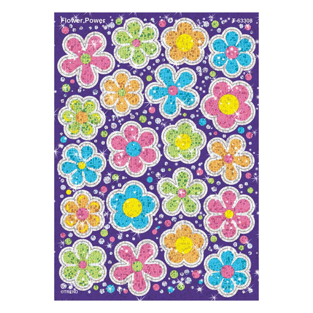 T-63308 - Sparkle Stickers Flower Power in Stickers