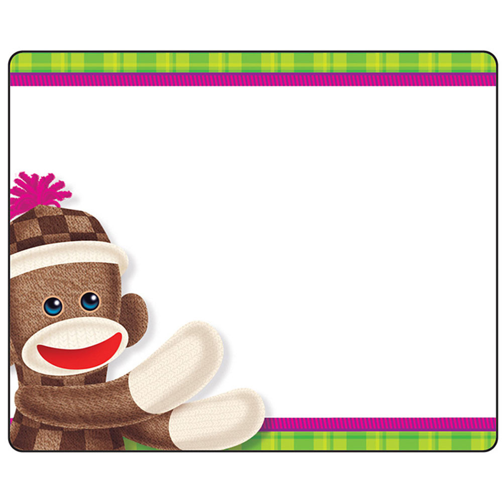 T-68088 - Sock Monkey Name Tags in Name Tags