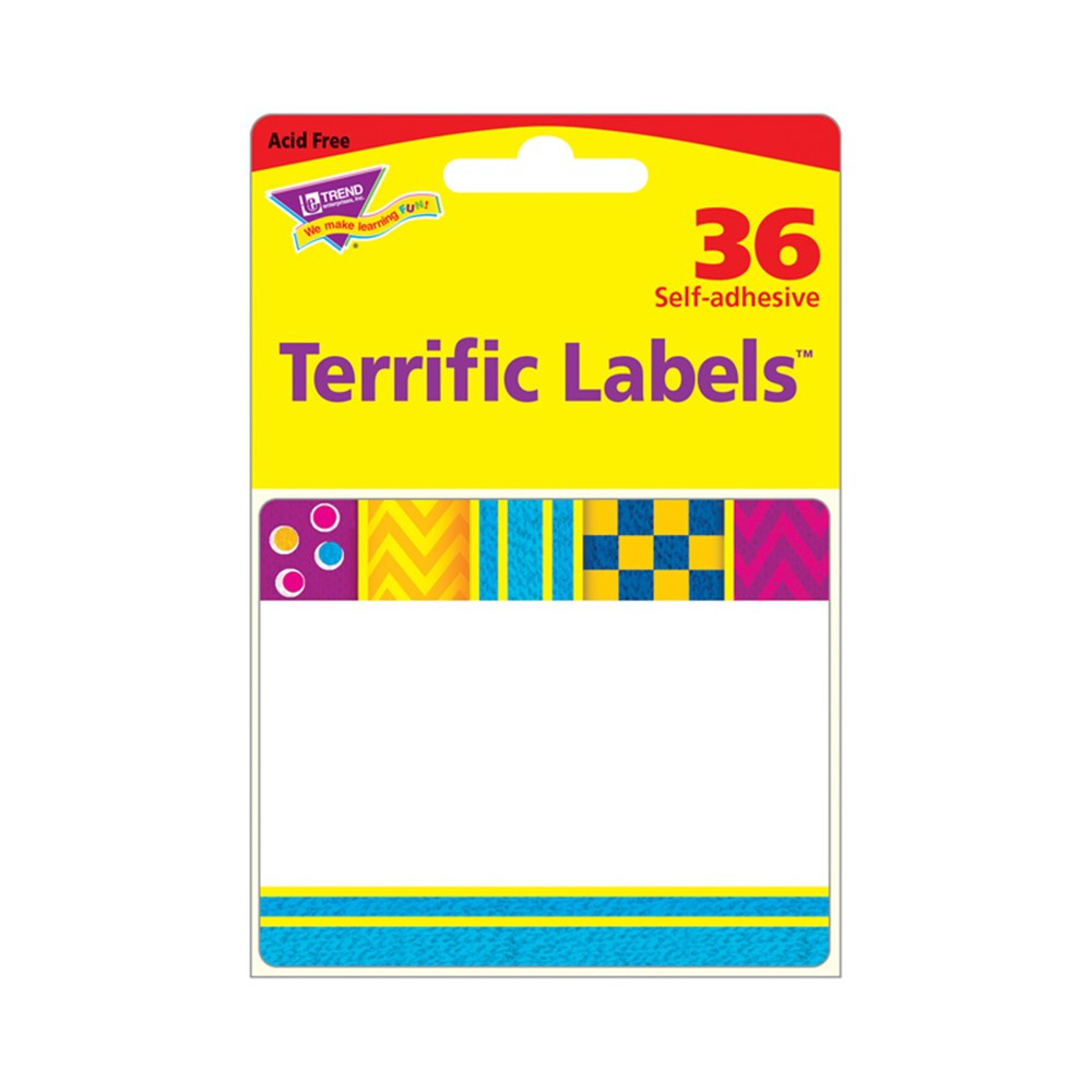 Snazzy Terrific Labels, 360 ct - T-68092BP | Trend Enterprises Inc. | Name Tags