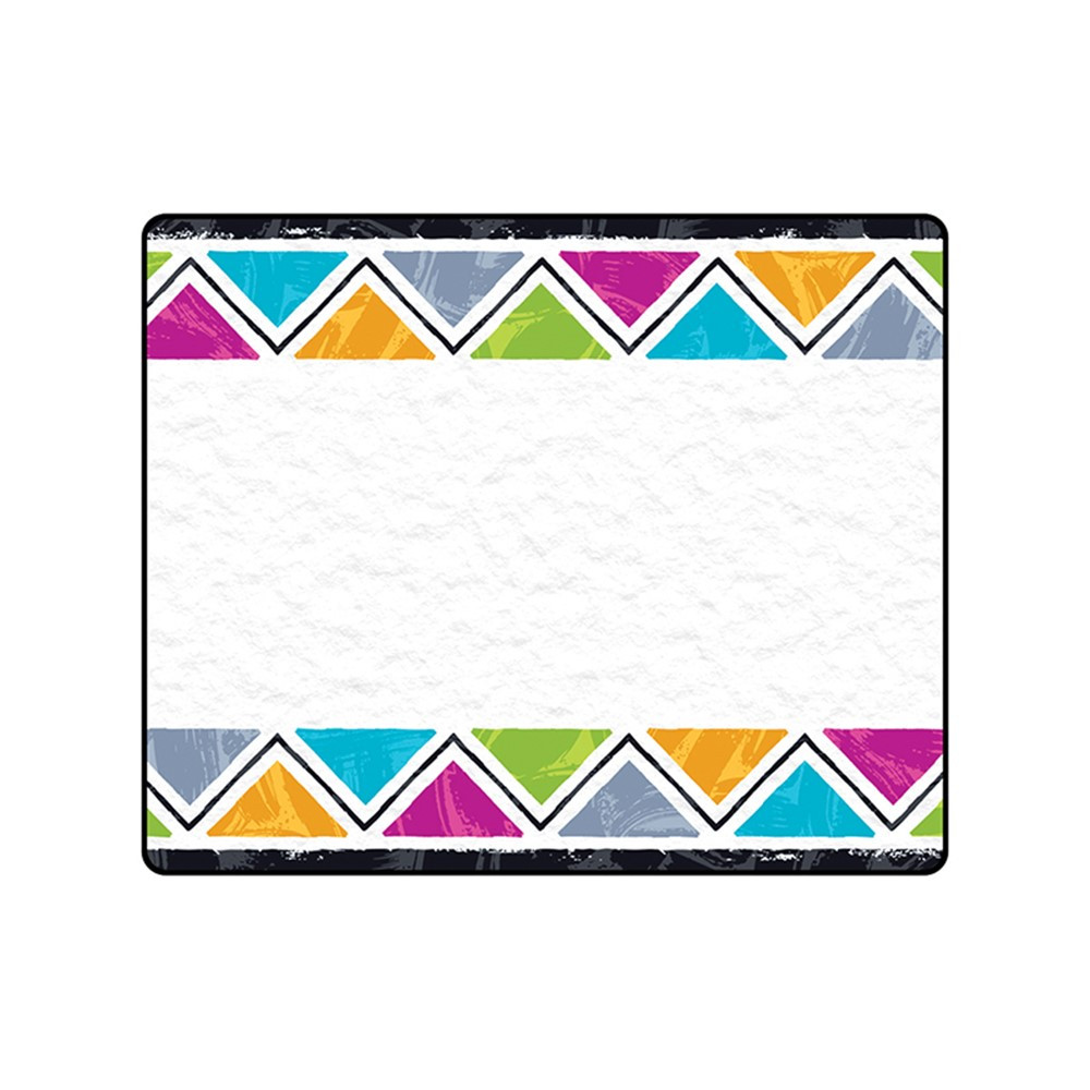 T-68128 - Color Har Triangles Terrific Labels in Name Tags