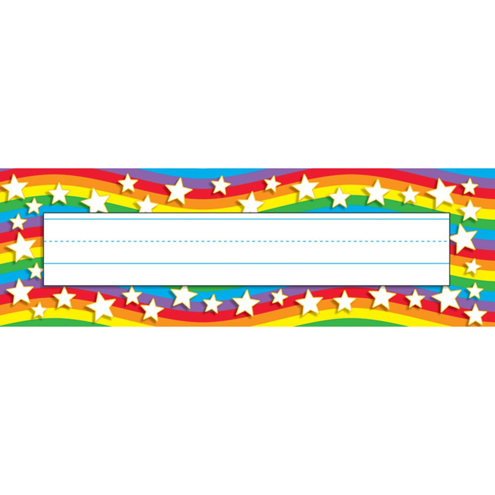 T-69026 - Star Rainbow Desk Toppers Name Plates in Name Plates