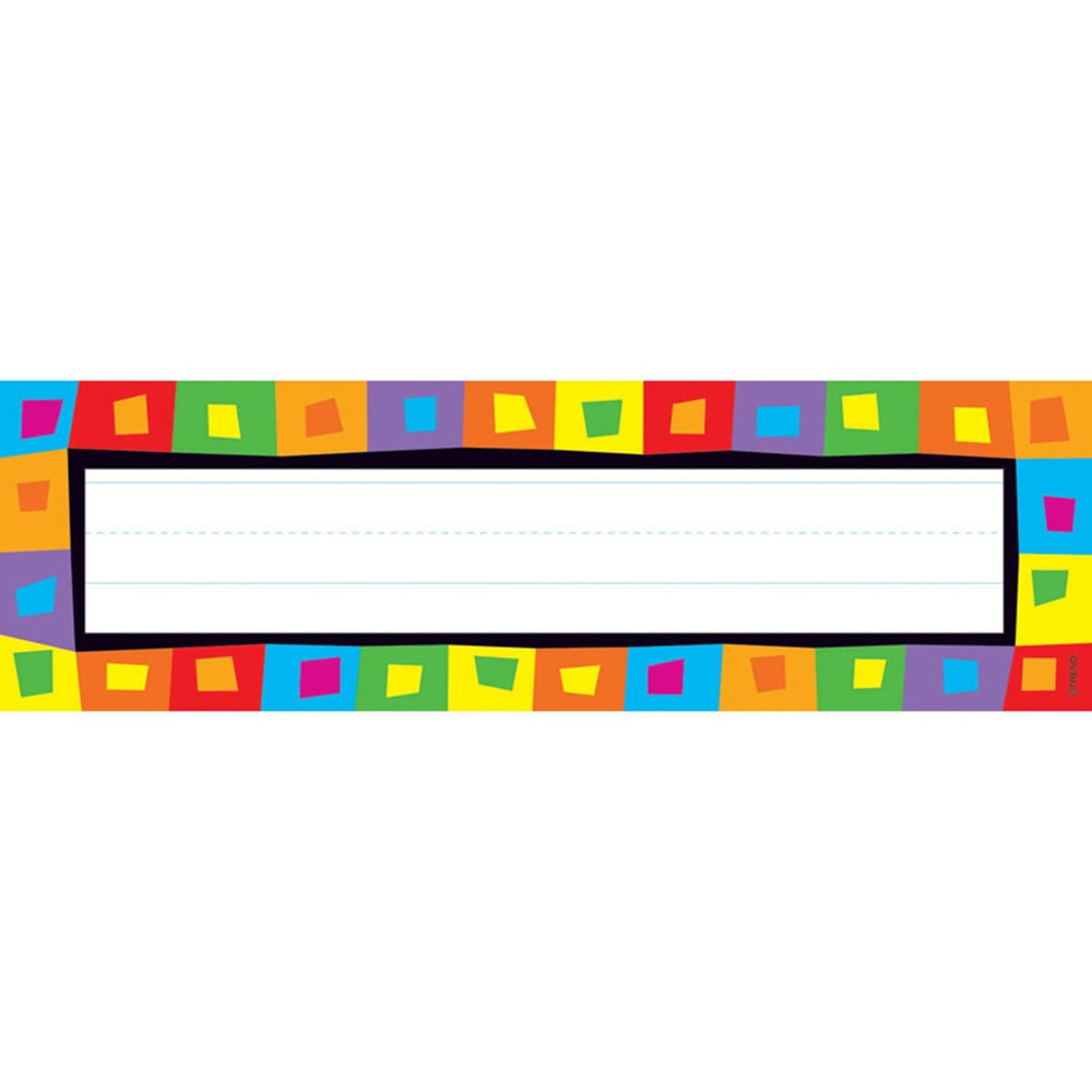 Silly Squares Desk Topper Name Plates T 69035 Trend