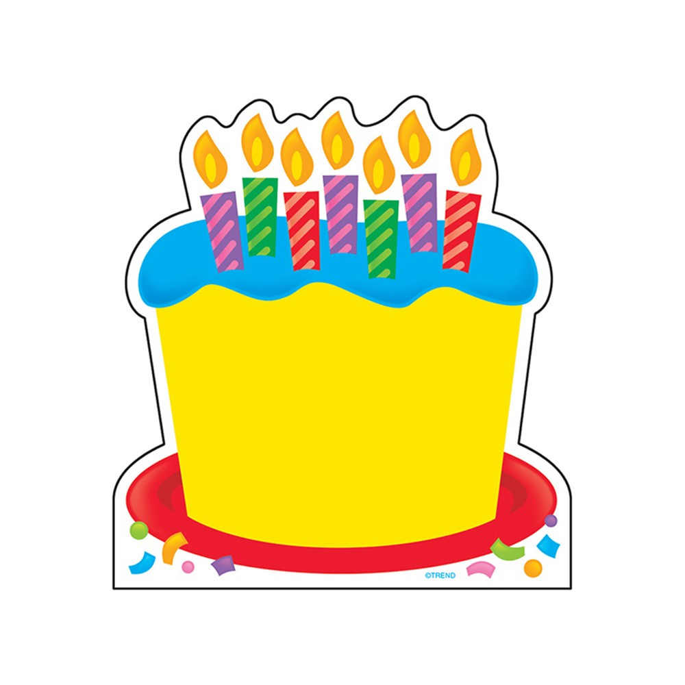 T-72032 - Note Pad Birthday Cake 50 Sht 5X5 Acid-Free in Note Pads