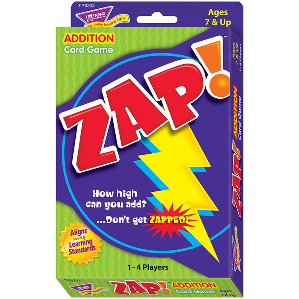 T-76303 - Zap Addition Card Game in Card Games