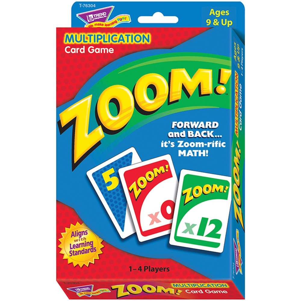 T-76304 - Zoom Multiplication Card Game in Card Games