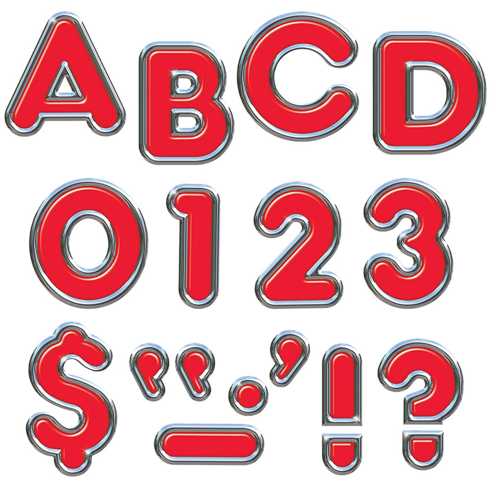 Red 4 Colorful Chrome Uc Ready Letters T 79050 Trend