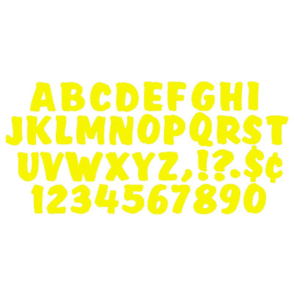 T-79303 - Ready Letters 4 Inch Splash Yellow in Letters