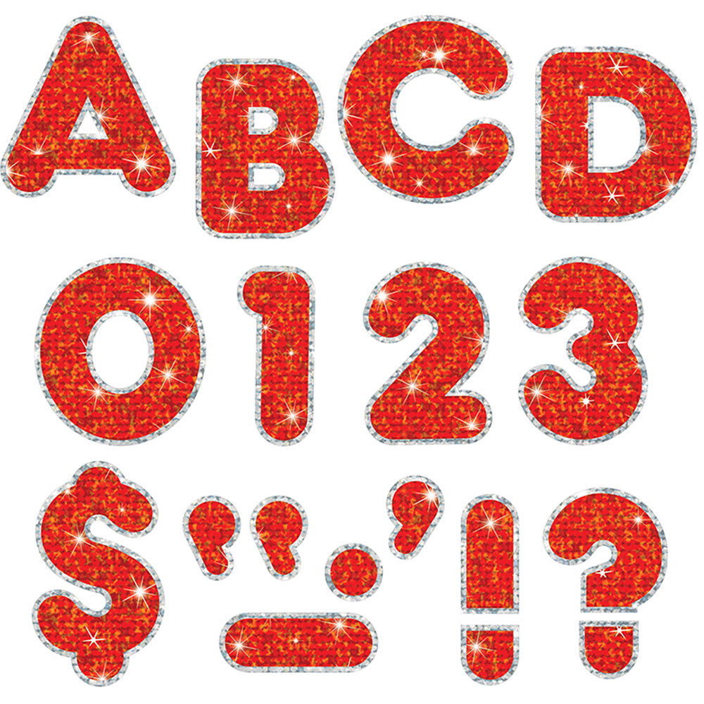 T-79622 - Red Sparkle Plus 2 Ready Letters in Letters
