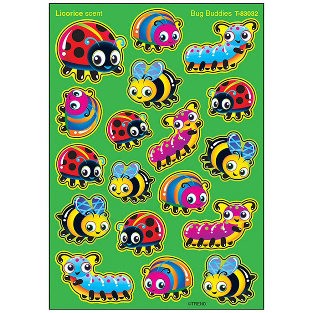 T-83032 - Bug Buddies Stinky Stickers Mixed in Stickers