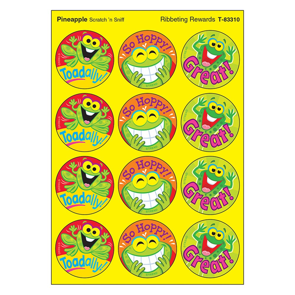 T-83310 - Ribbeting Rewards/Pineapple Stinky Stickers in Stickers
