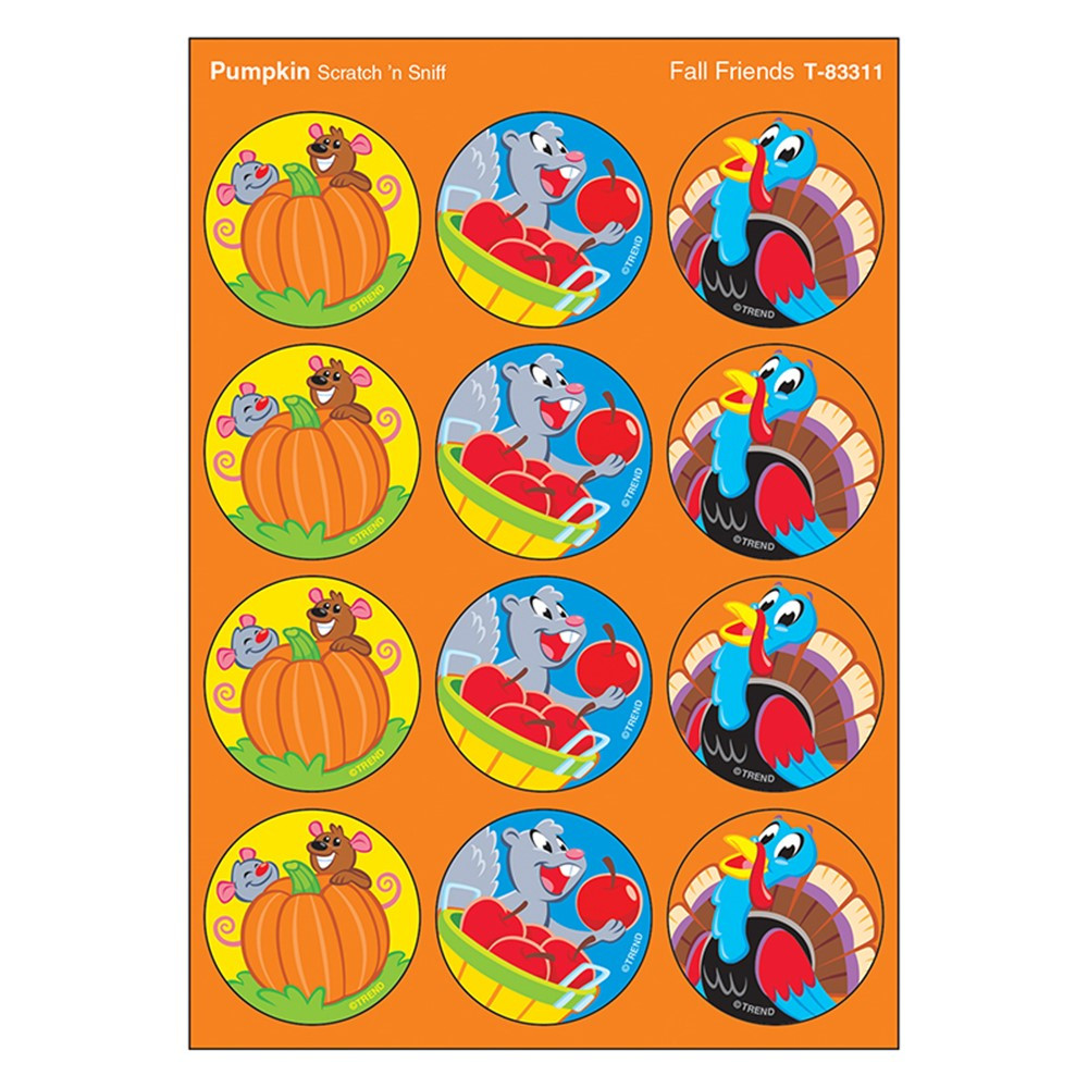 T-83311 - Fall Friends/Pumpkn Stinky Stickers in Stickers
