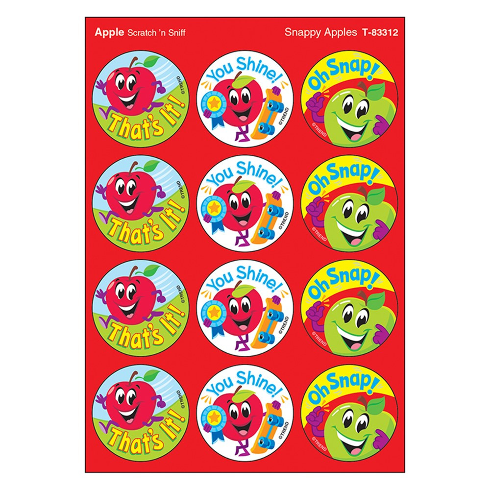 T-83312 - Snappy Apples/Apple Stinky Stickers in Stickers