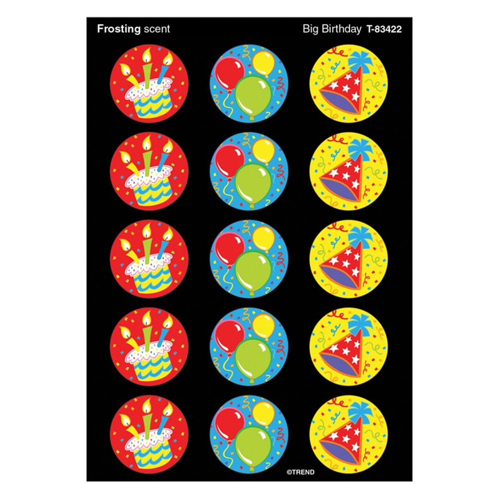 T-83422 - Stinky Stickers Big Birthday Frosting Replace T-83010 in Stickers